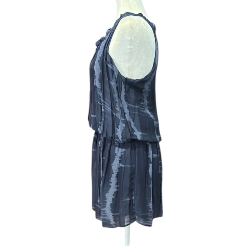 Sofia Made In Italy Sleeveless Blouson Mini Dress Blue Tie Dye Size Small - Picture 6 of 12